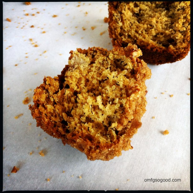 Brown Butter Roasted Banana Muffins