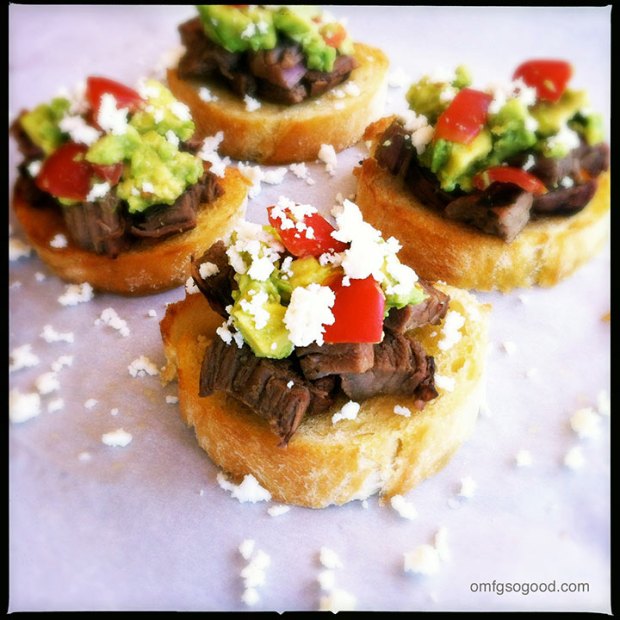 Carne-Asada-Toasts