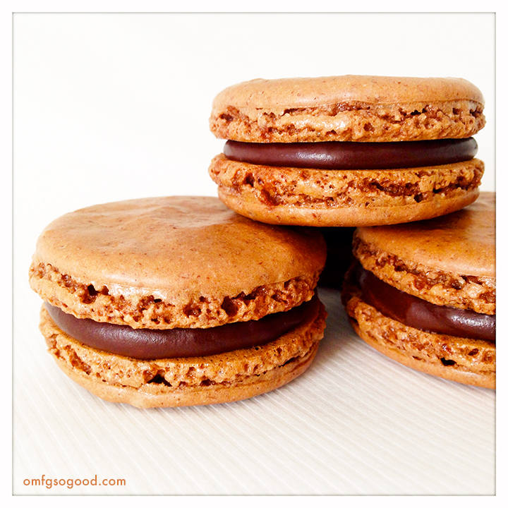 chocolate cinnamon macarons | omfg. so good.