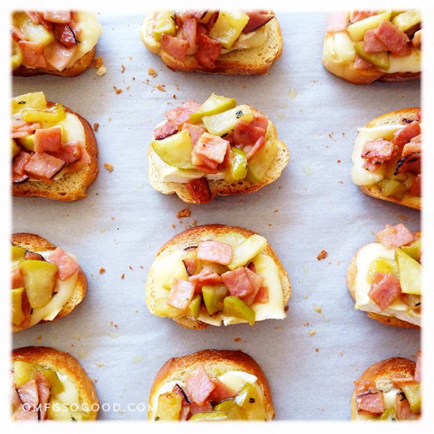 Ham-Apple-and-Brie-Crostini-4